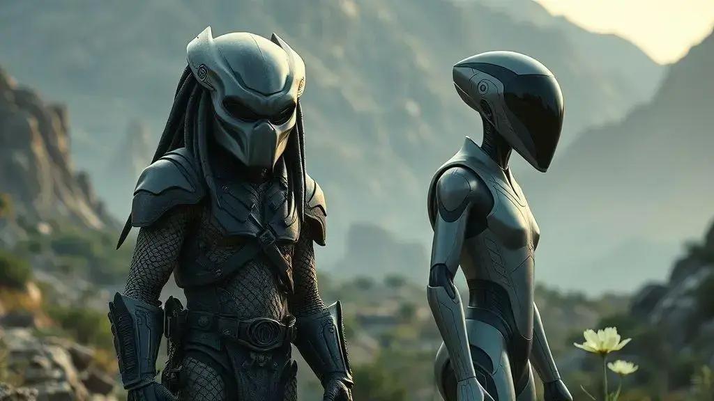 A jornada inusitada do jovem Predador e a androide