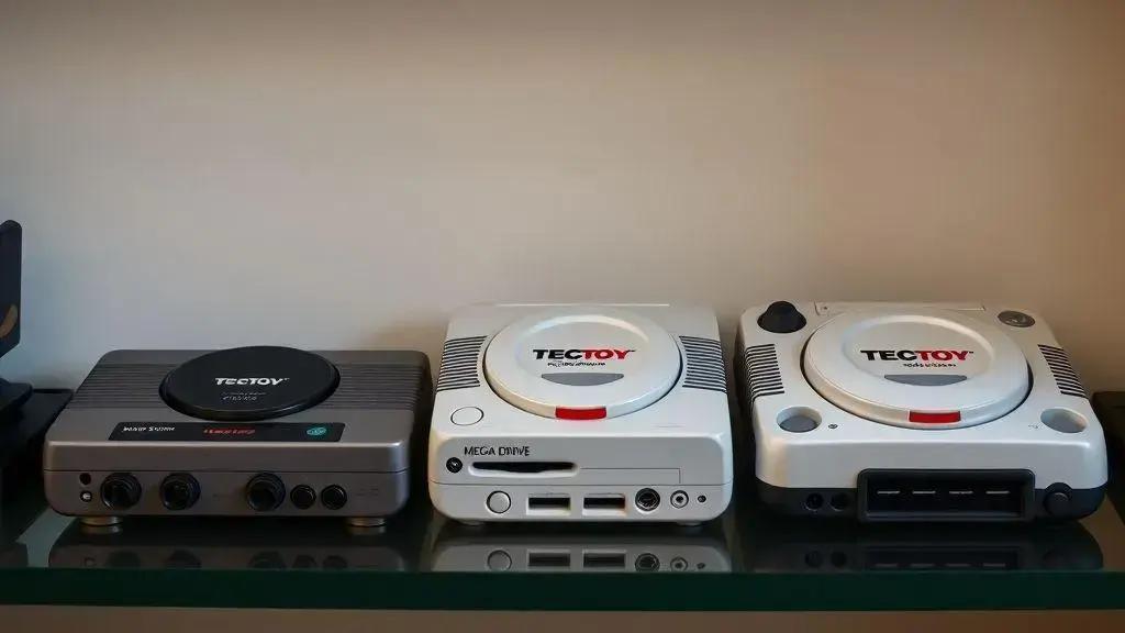 Evolução dos consoles TecToy ao longo dos anos Evolução dos consoles TecToy ao longo dos anos