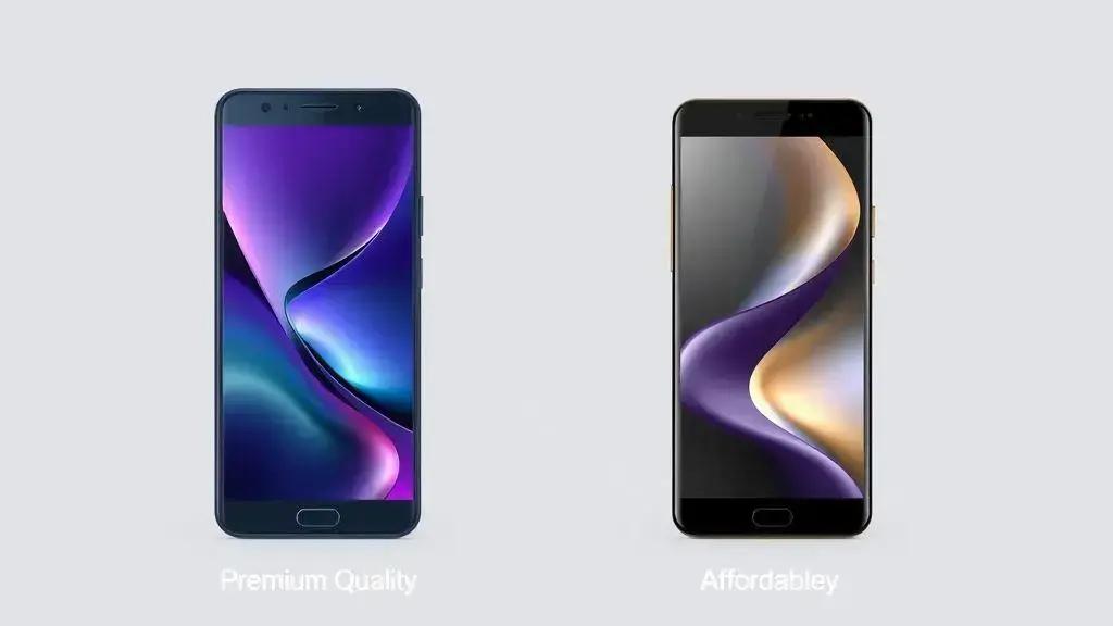 Linha premium e linha acessível